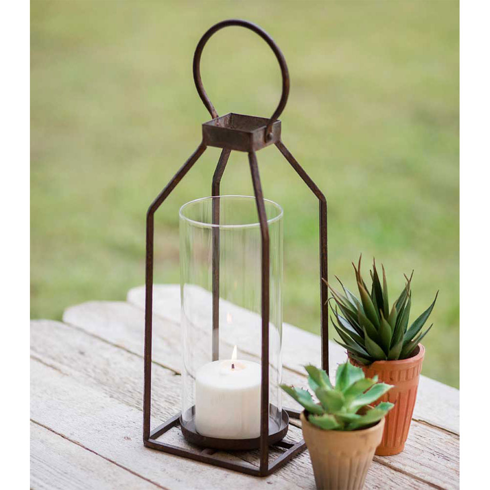 Small Greenville Pillar Candle Lantern - Bombay Mercantile