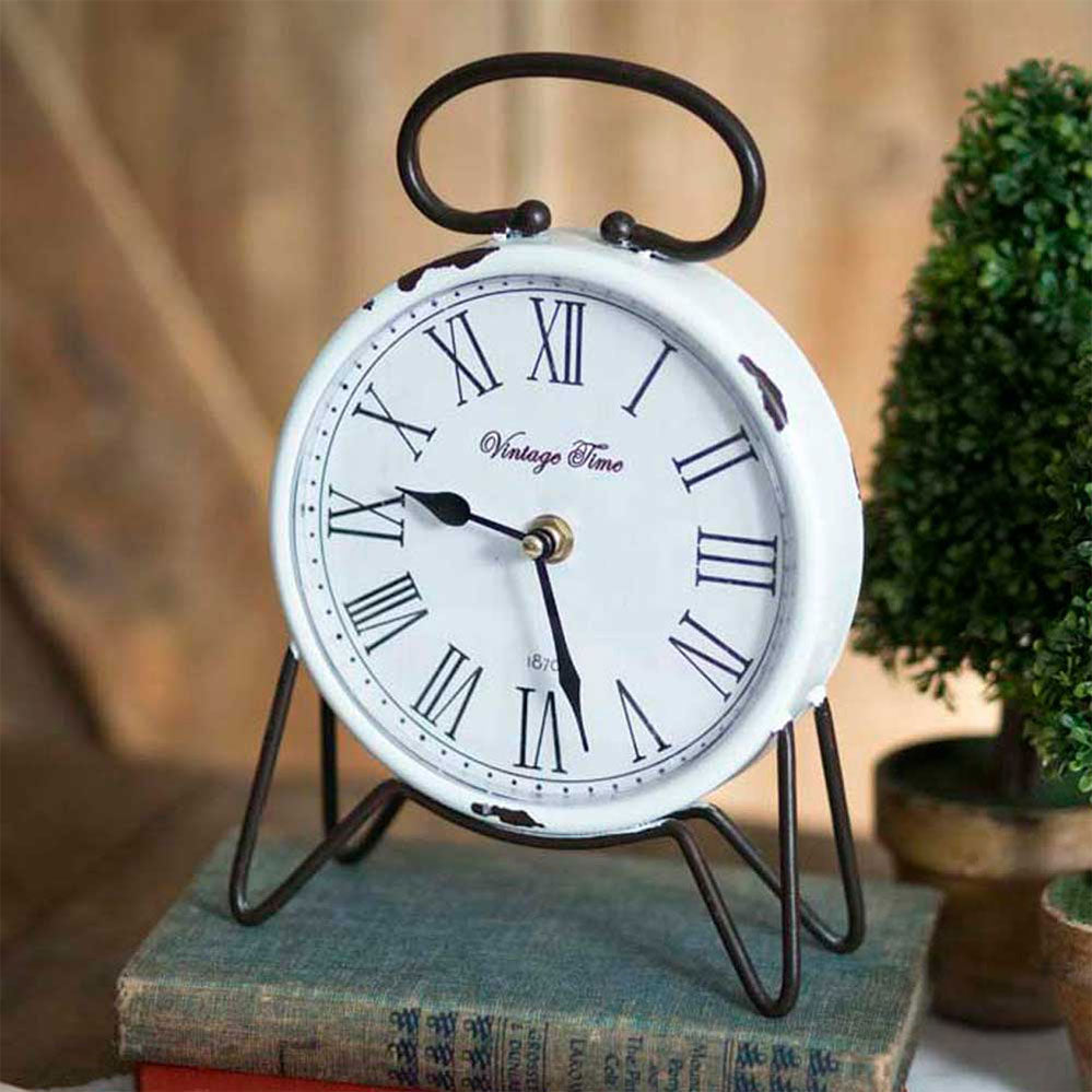 Vintage Time Tabletop Clock - Bombay Mercantile
