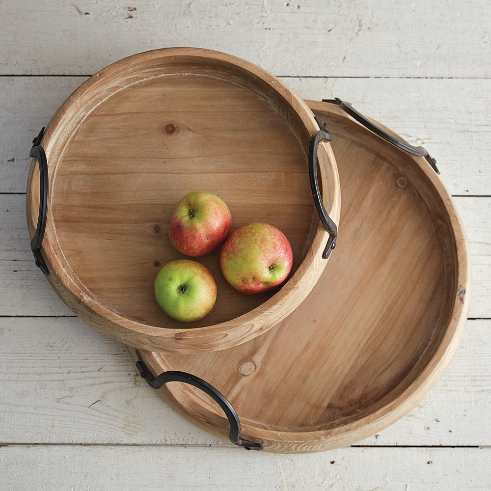 Set of Two Abrams Industrial Trays - Bombay Mercantile