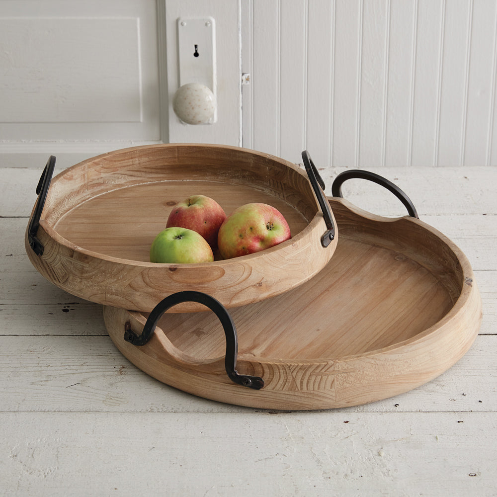 Set of Two Abrams Industrial Trays - Bombay Mercantile
