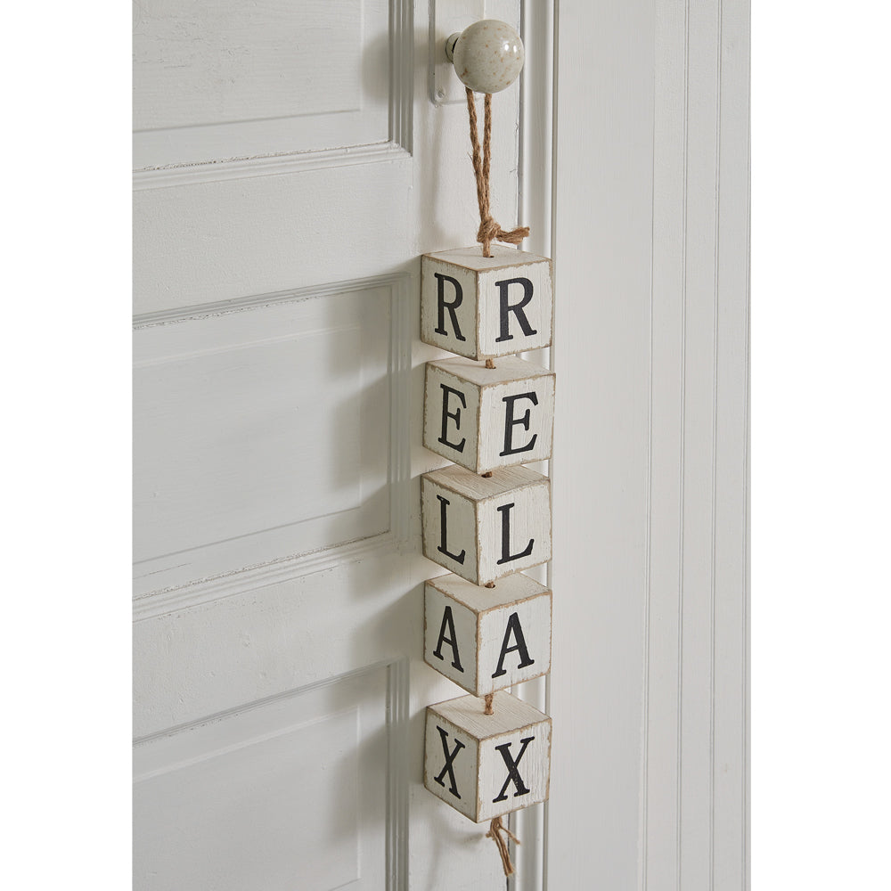 Relax Hanging Wood Blocks - Bombay Mercantile