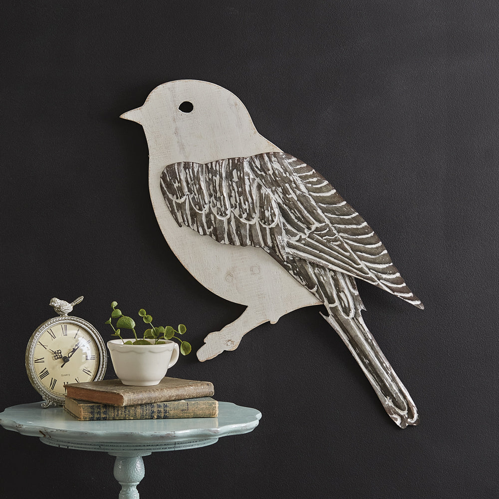 White Sparrow Wall Decor - Bombay Mercantile