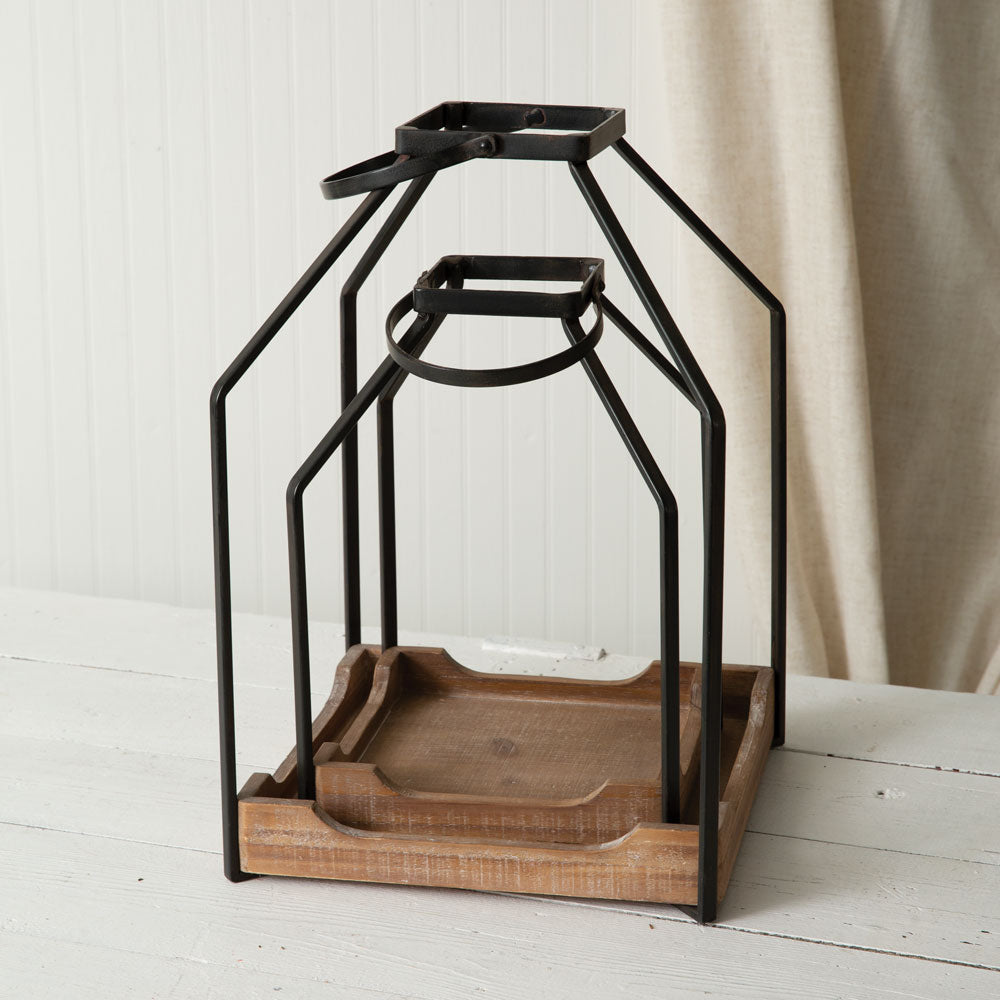 Set of Two Everett Lanterns - Bombay Mercantile