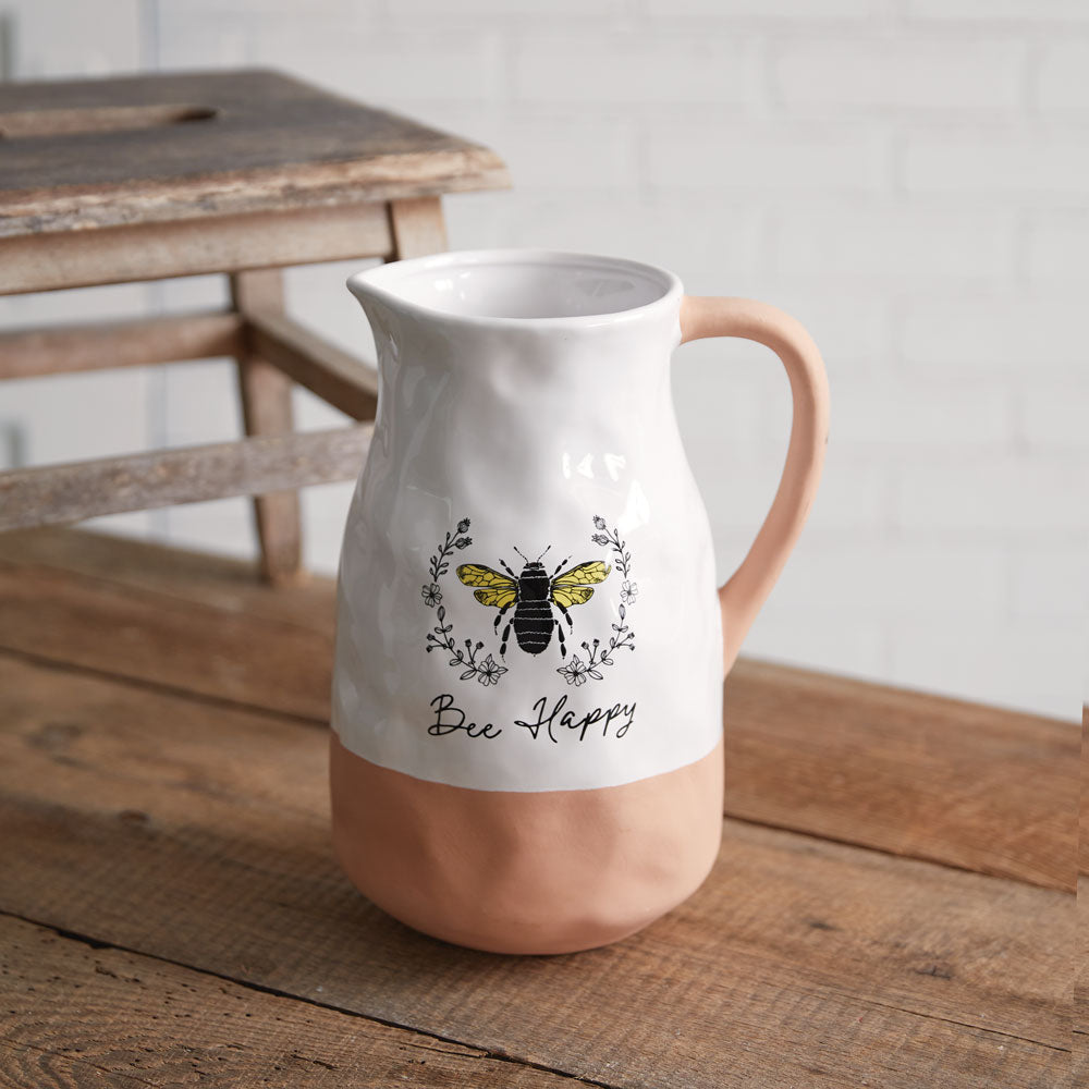 Bee Happy Milk Pitcher - Bombay Mercantile