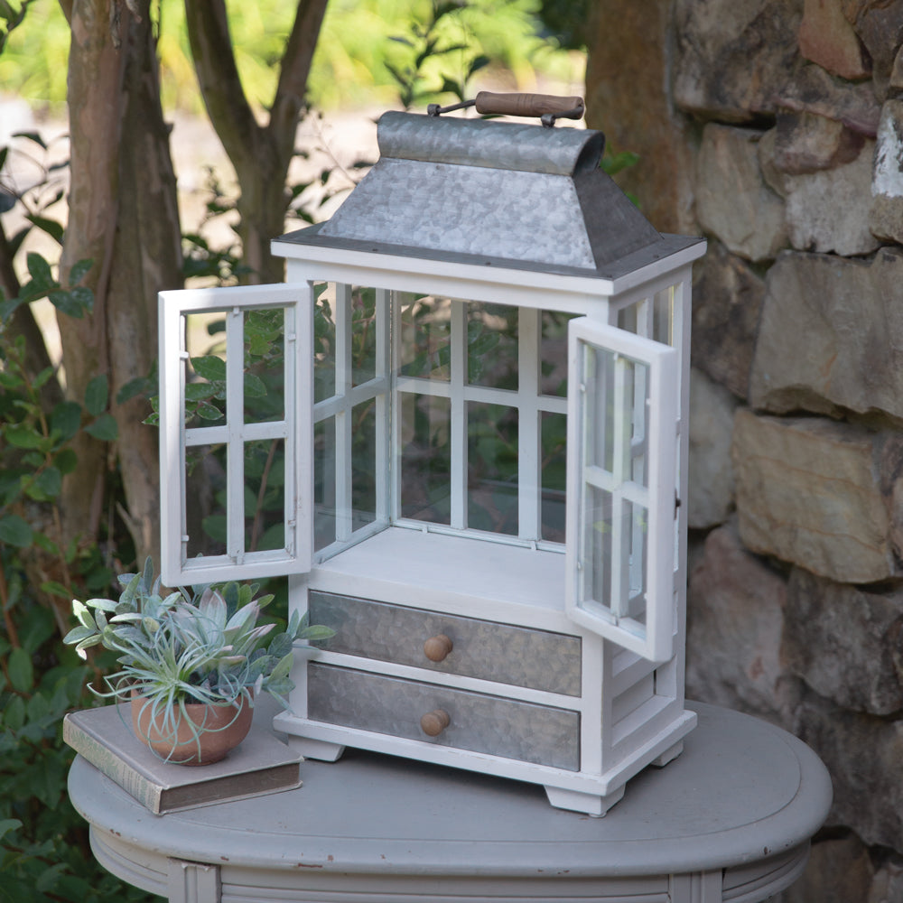 Winslow Lantern with Drawers - Bombay Mercantile