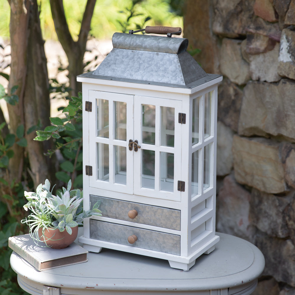 Winslow Lantern with Drawers - Bombay Mercantile