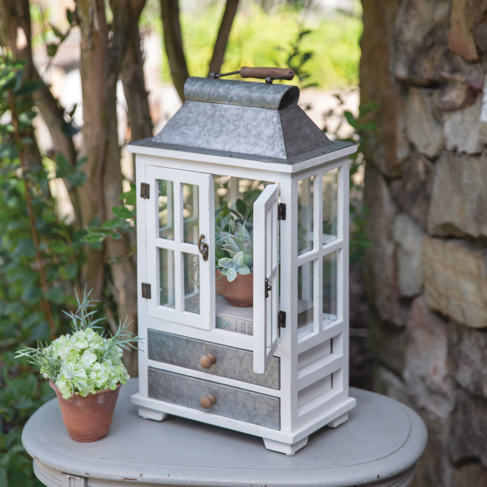 Winslow Lantern with Drawers - Bombay Mercantile