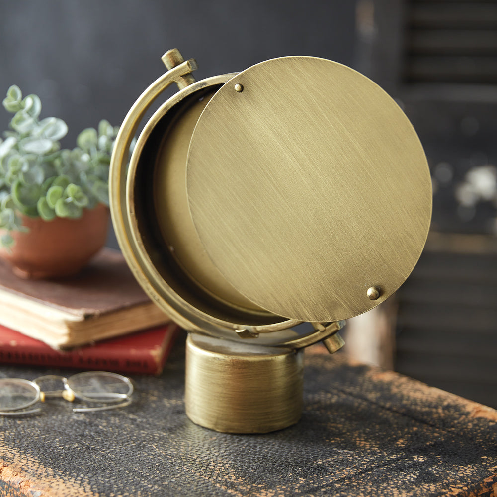 Atlas Tabletop Clock - Bombay Mercantile