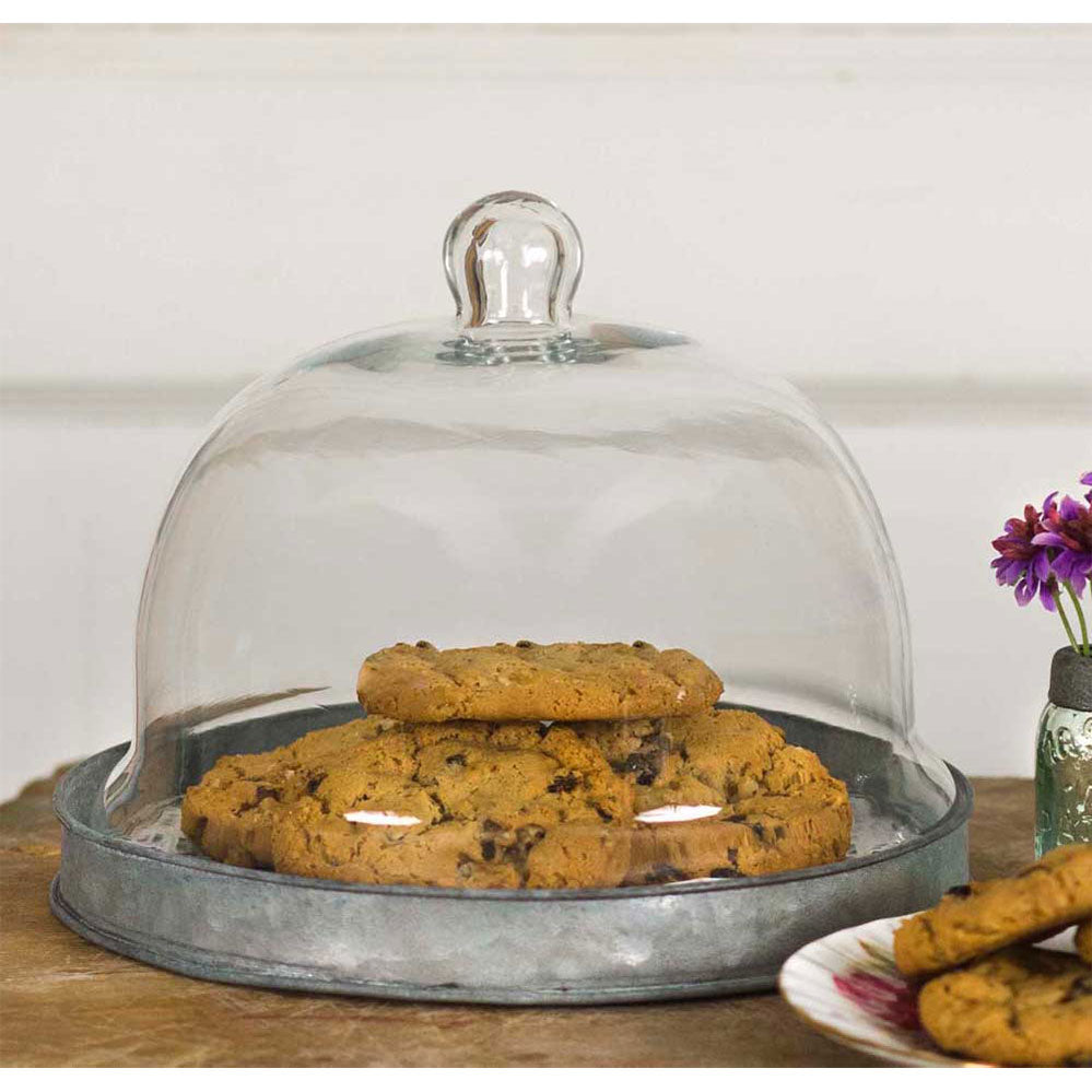 Medium Dessert Cloche with Base - Bombay Mercantile