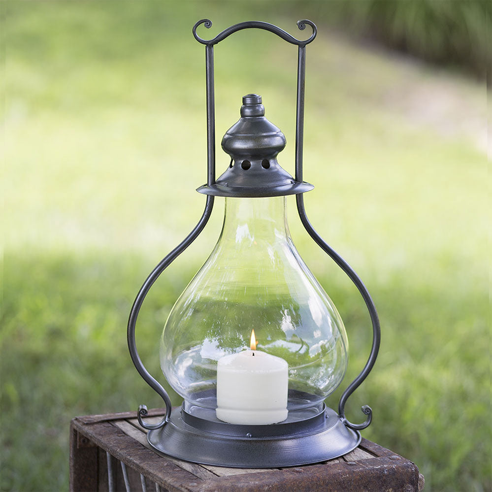 Gun Metal Sydney Candle Lantern - Bombay Mercantile