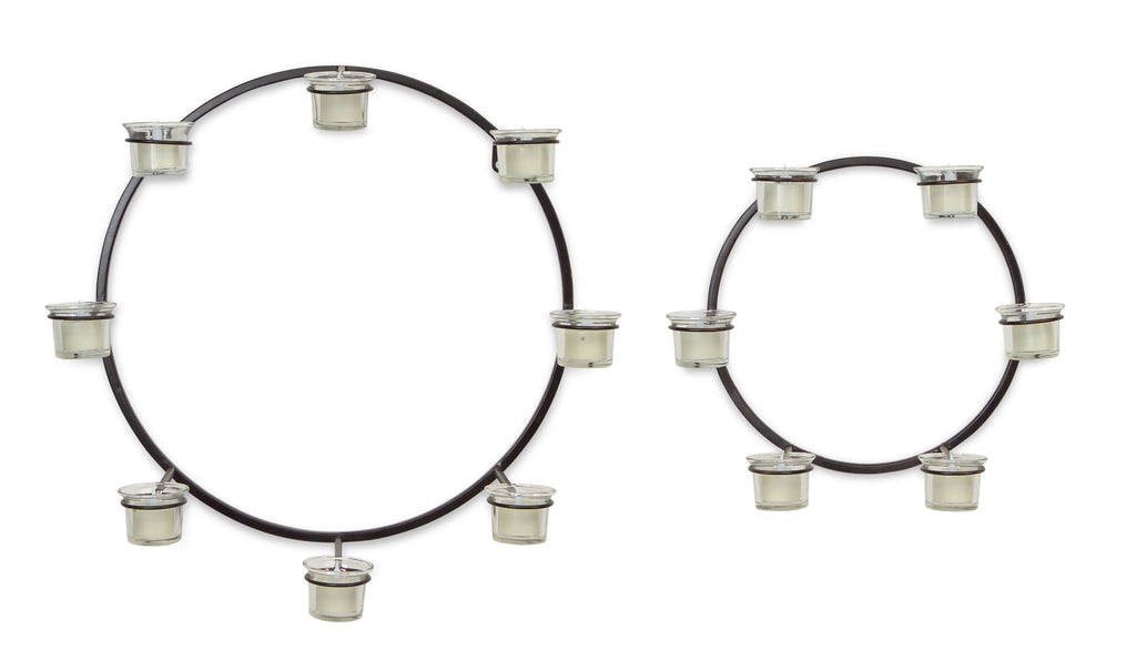 Wall Mount Votive Candle Holders, Set of 2 - Bombay Mercantile