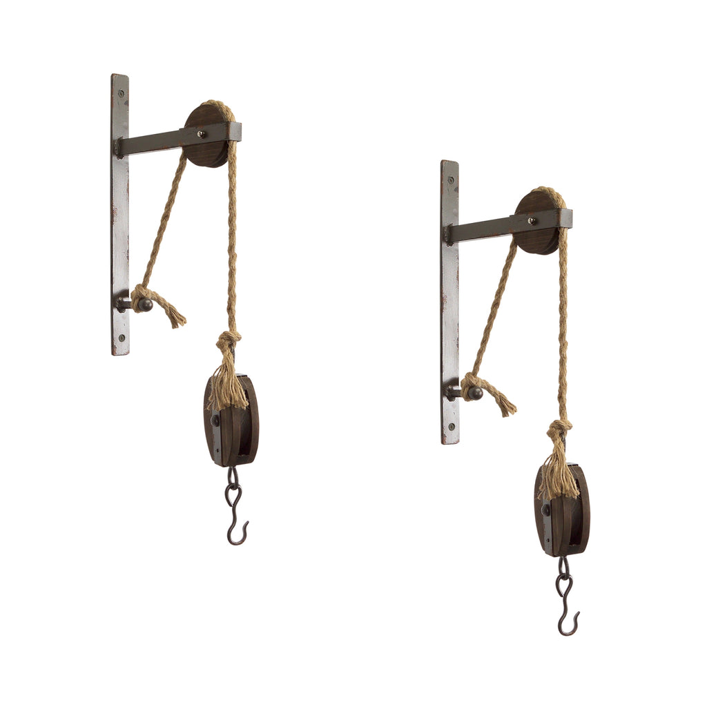 Pulley Mounting Bracket (Set of 2 ) - Bombay Mercantile