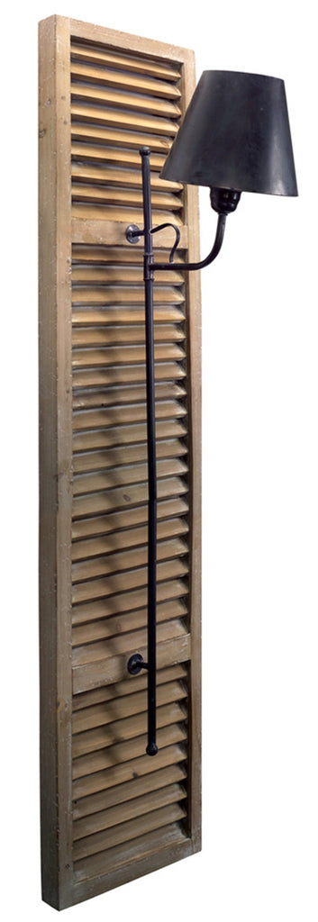 Shutter Lamp Light Fixtures - Bombay Mercantile