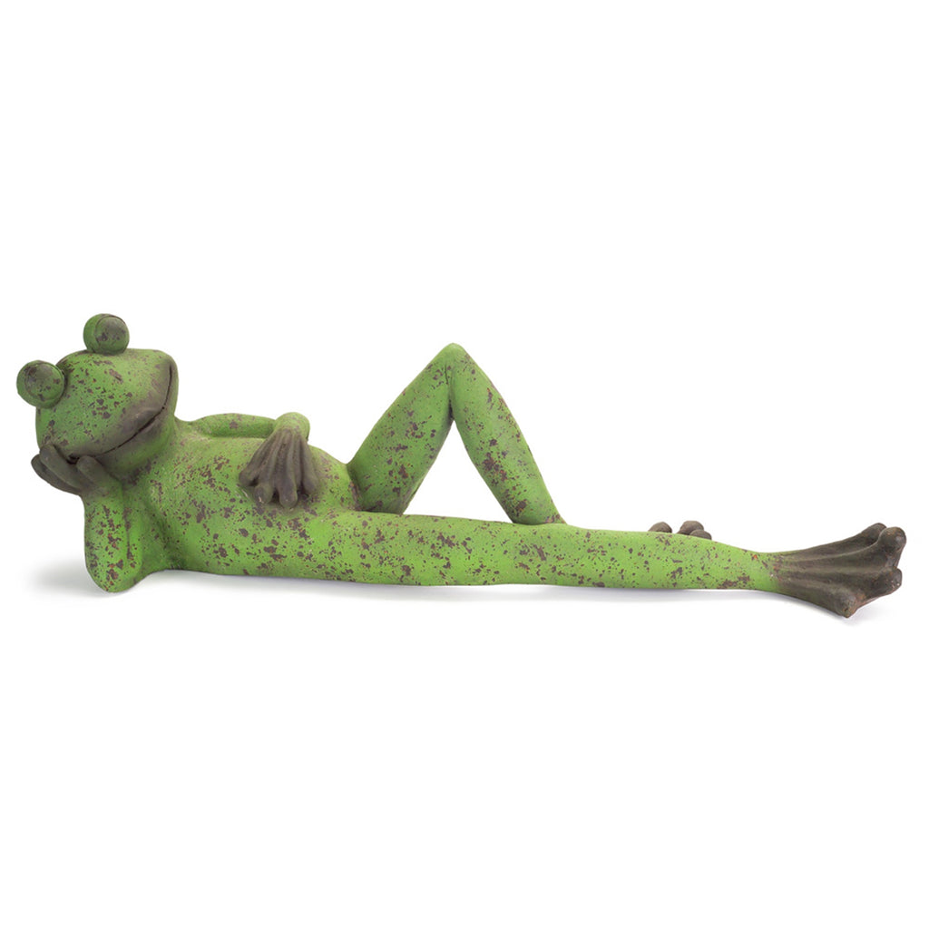 Laying Frog Figurine - Bombay Mercantile