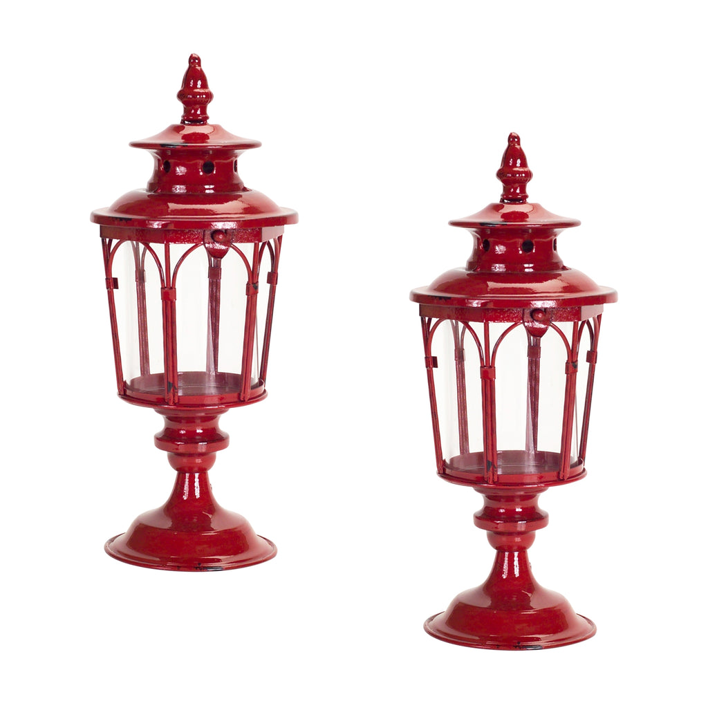 Set of 2, Retro Street Lamp Lanterns - Bombay Mercantile