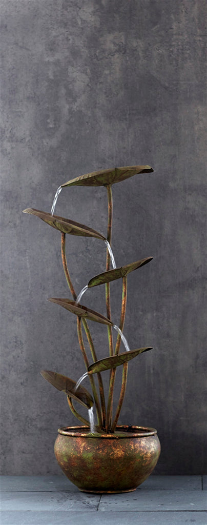 Lotus Fountain W/UL Pump - Bombay Mercantile