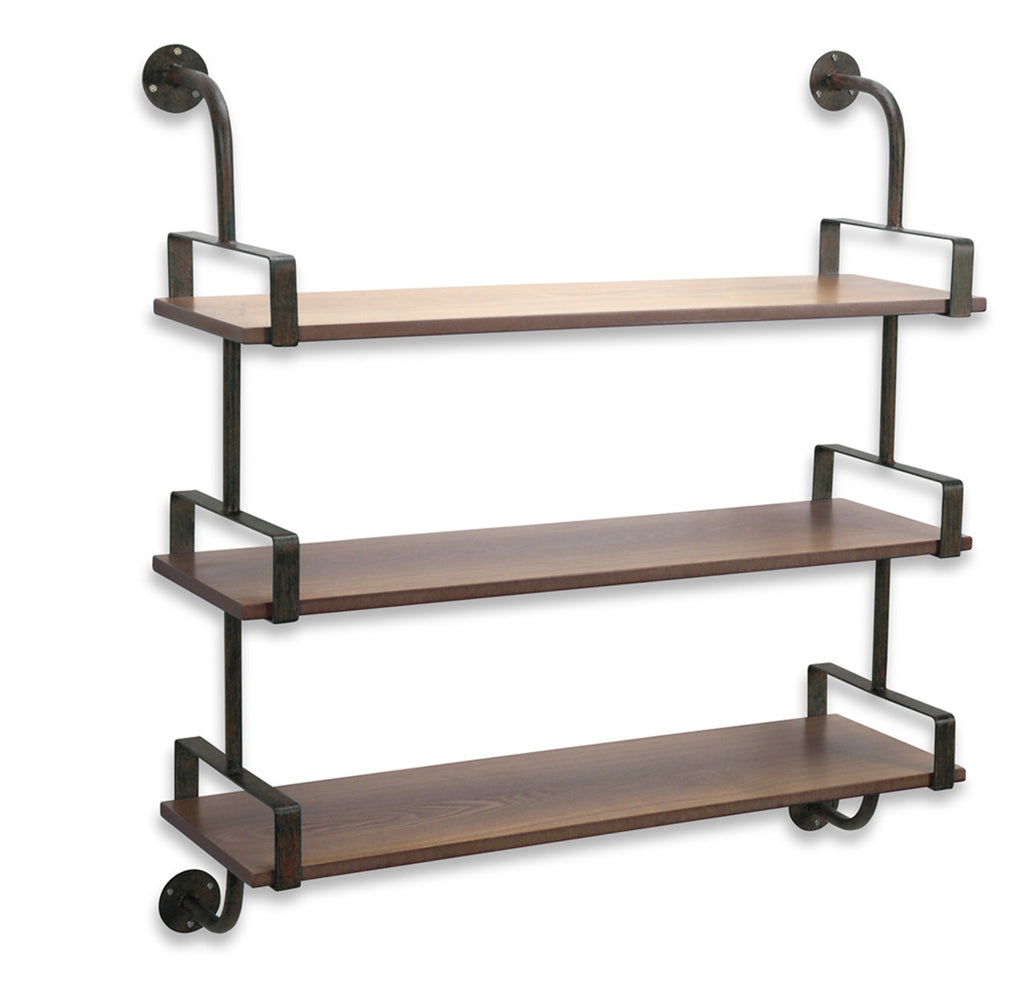Triple shelf Wall Rack - Bombay Mercantile