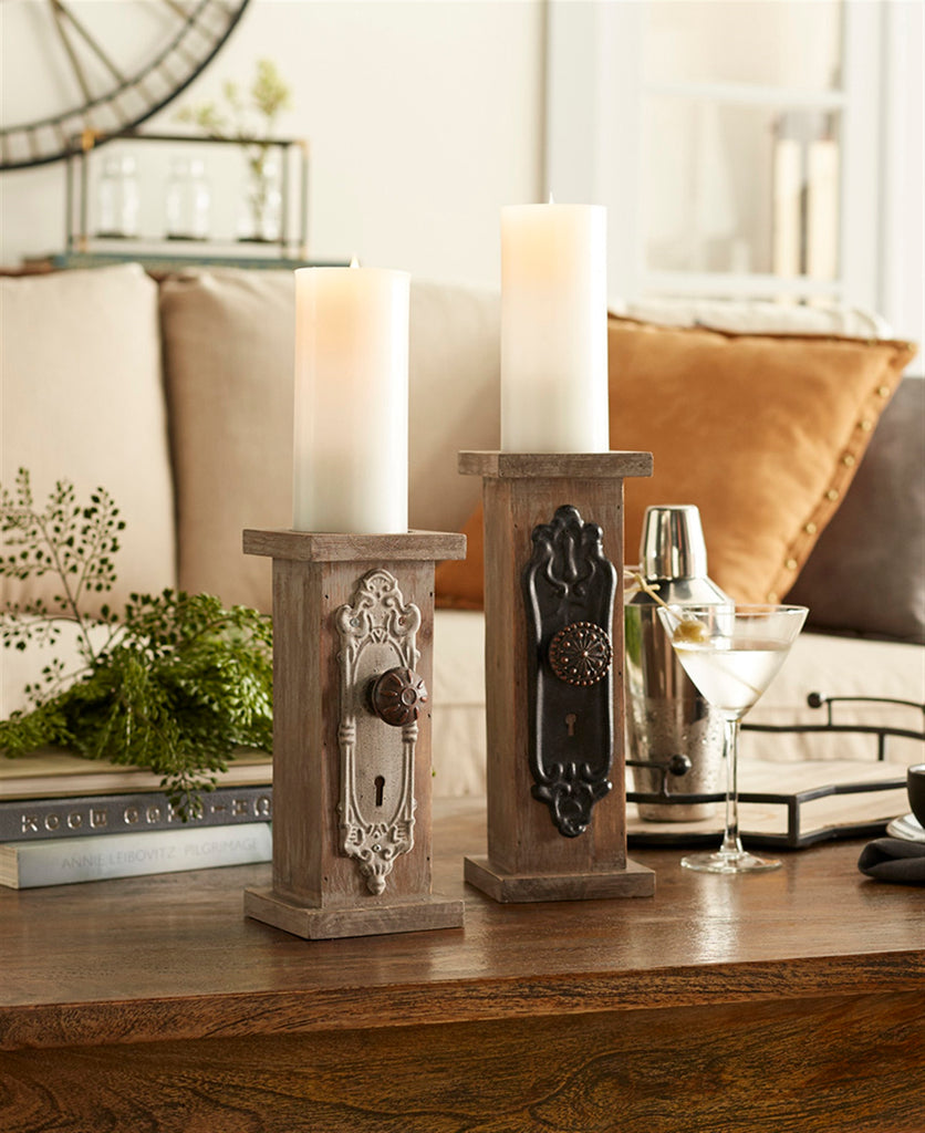Door Knob Candle Holders, Set of 2 - Bombay Mercantile