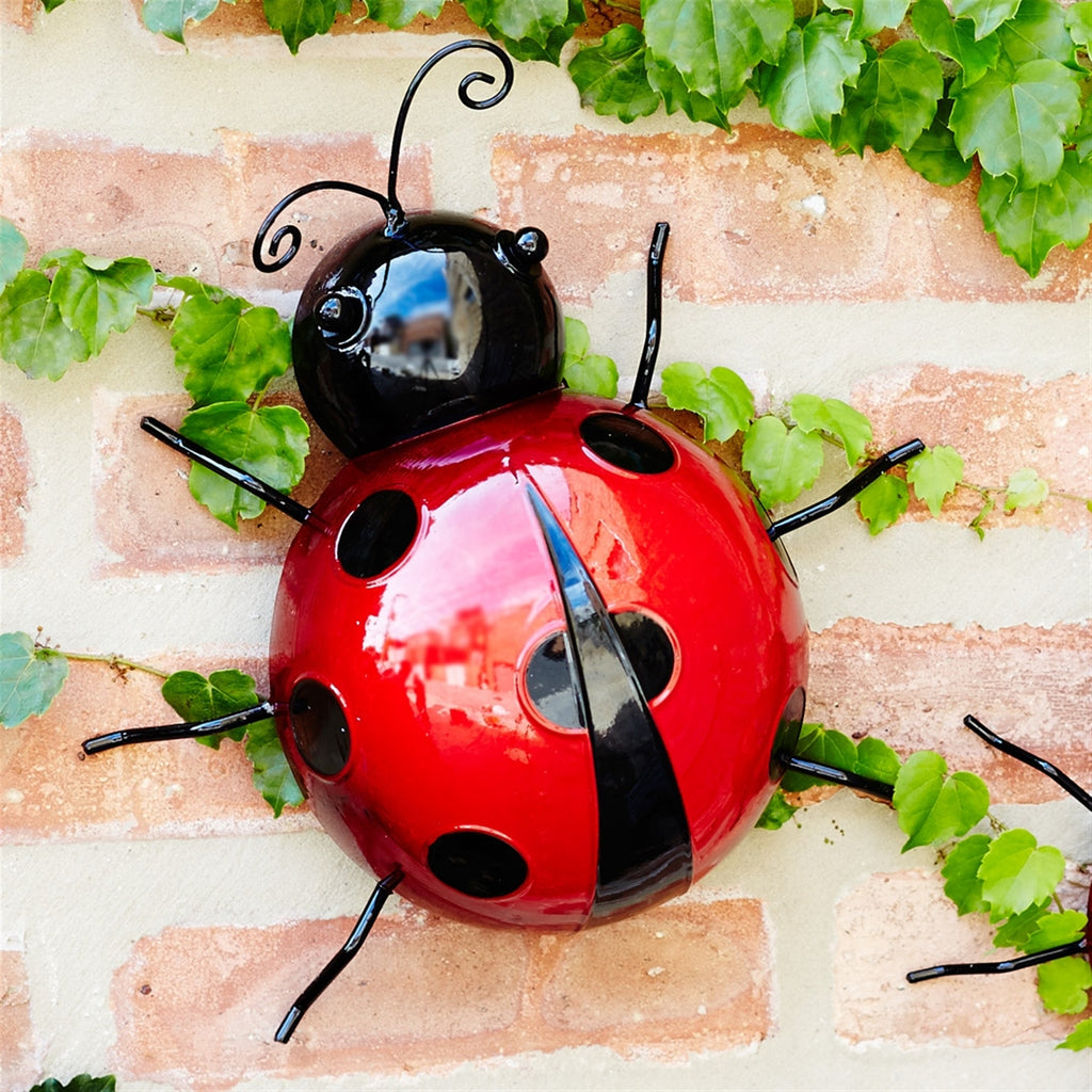 Set of 6 Wall Mountable Ladybugs - Bombay Mercantile