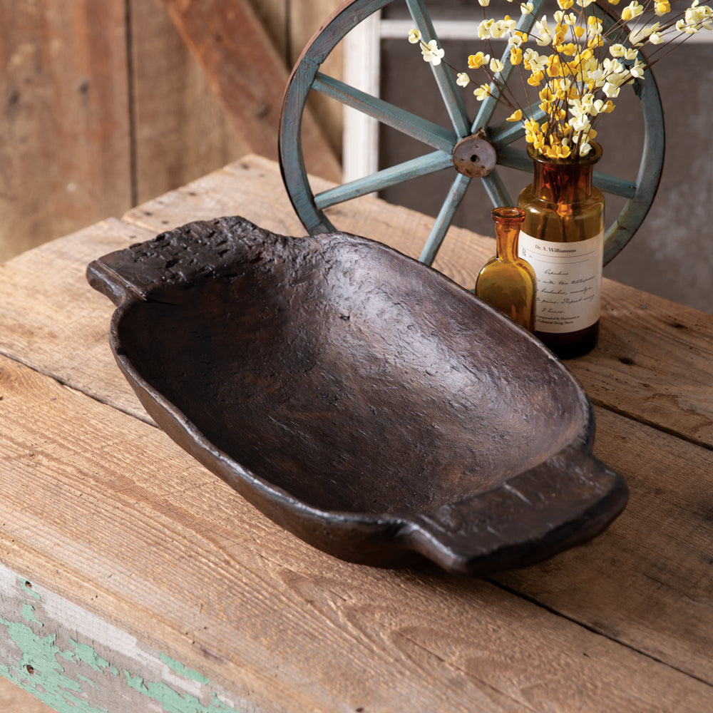 Large Distressed Bowl - Bombay Mercantile