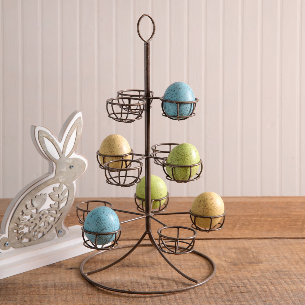 Set of Six Resin Eggs in Carton - Bombay Mercantile
