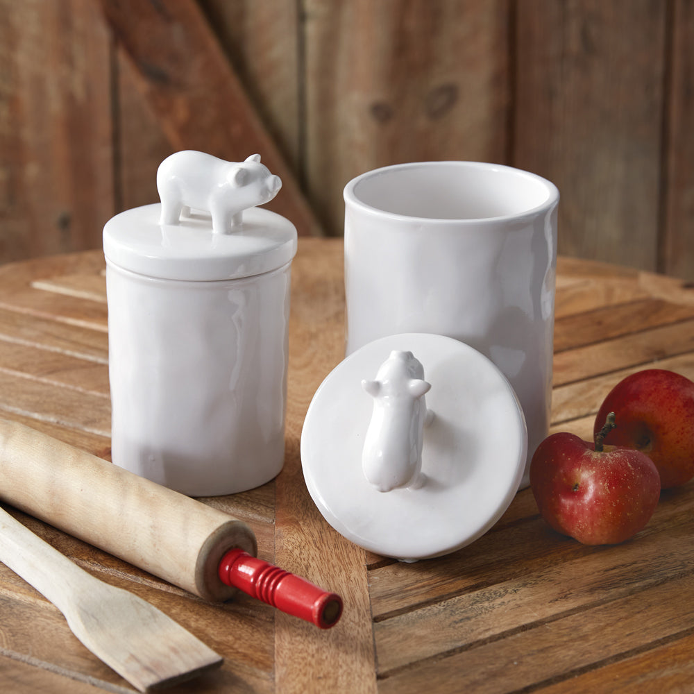 Large Piglet Canister - Bombay Mercantile