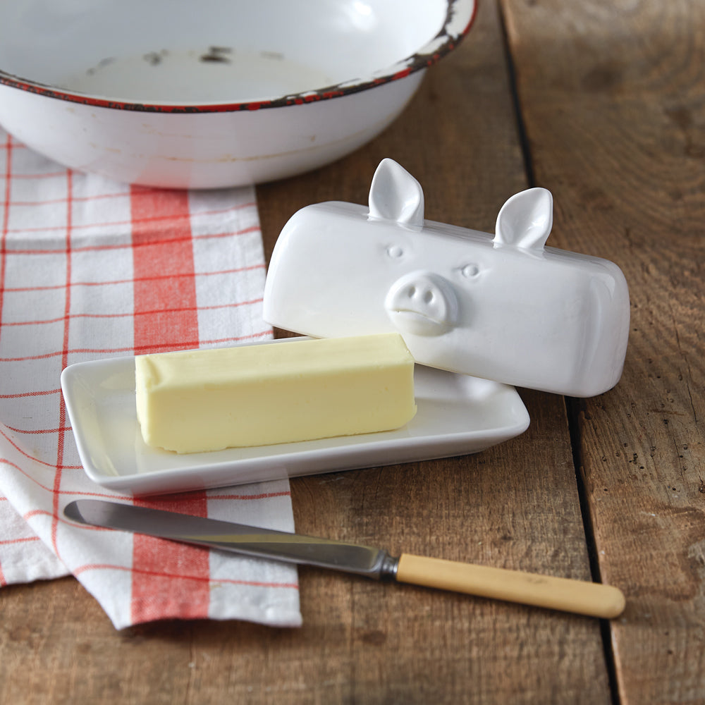 Piglet Butter Dish - Bombay Mercantile
