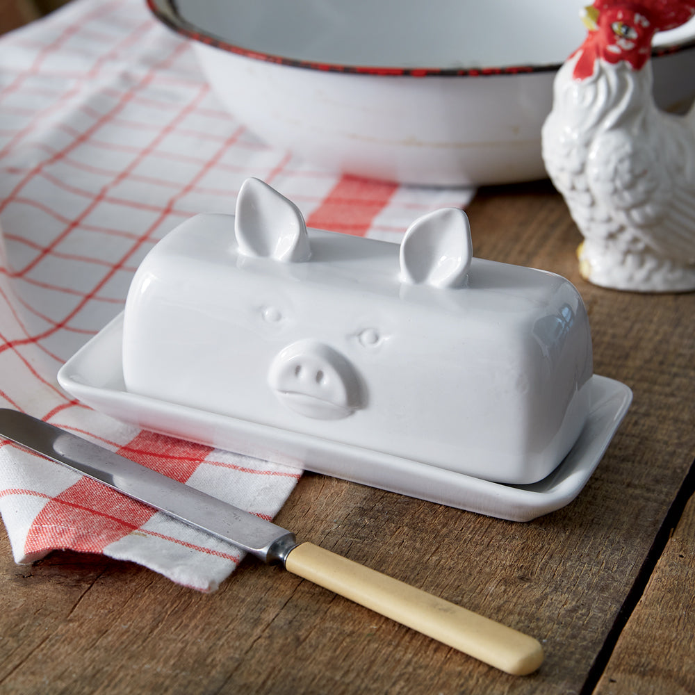 Piglet Butter Dish - Bombay Mercantile