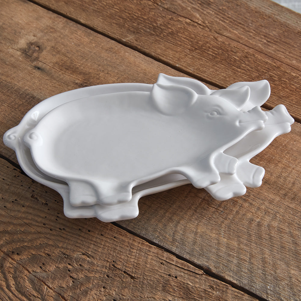Set of Two Piglet Plates - Bombay Mercantile