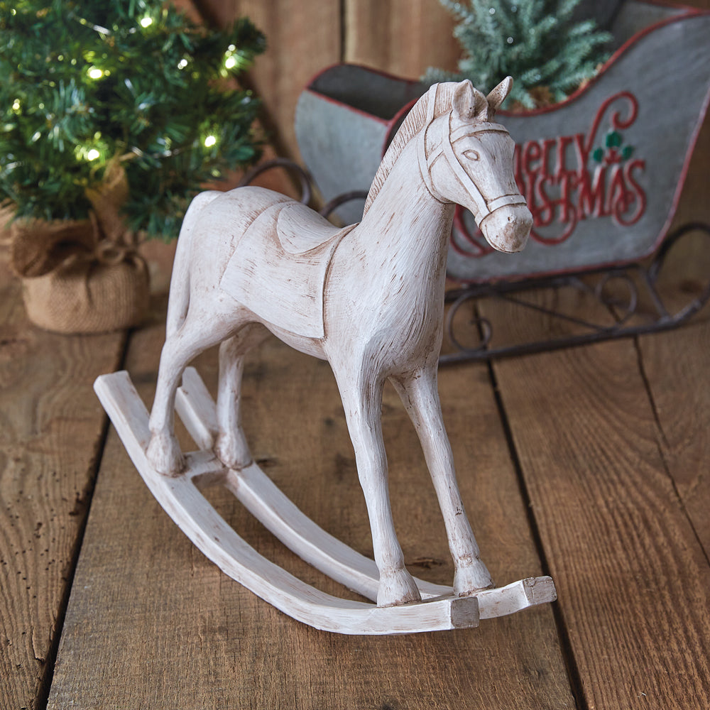 Tabletop Rocking Horse Figurine - Bombay Mercantile