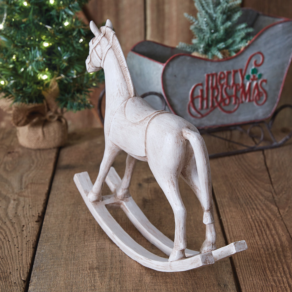Tabletop Rocking Horse Figurine - Bombay Mercantile