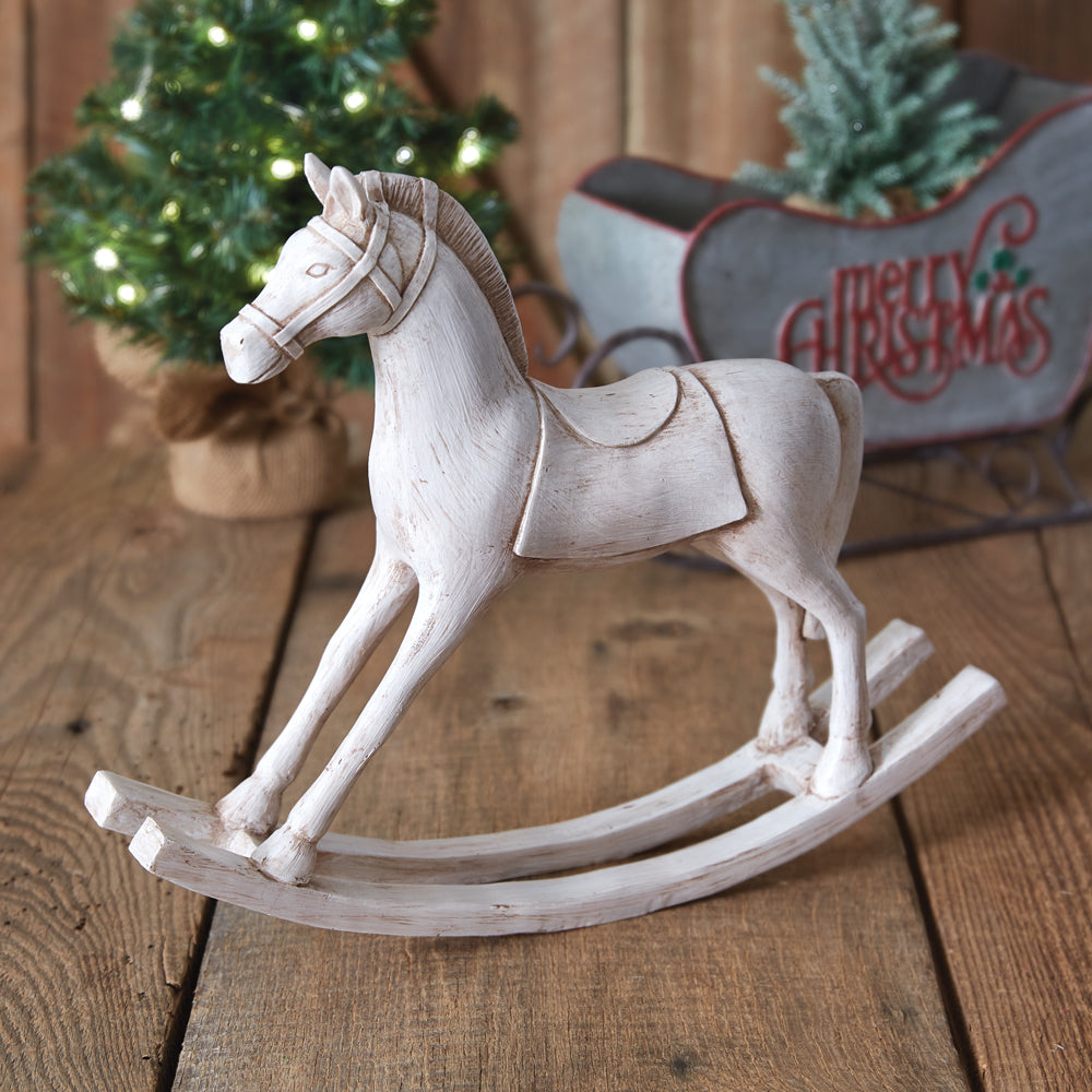 Tabletop Rocking Horse Figurine - Bombay Mercantile
