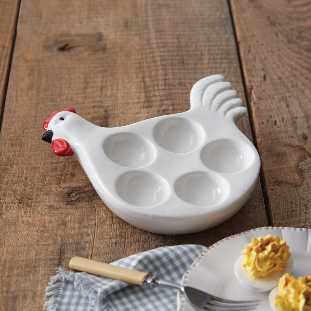 Rooster Deviled Egg Platter - Bombay Mercantile