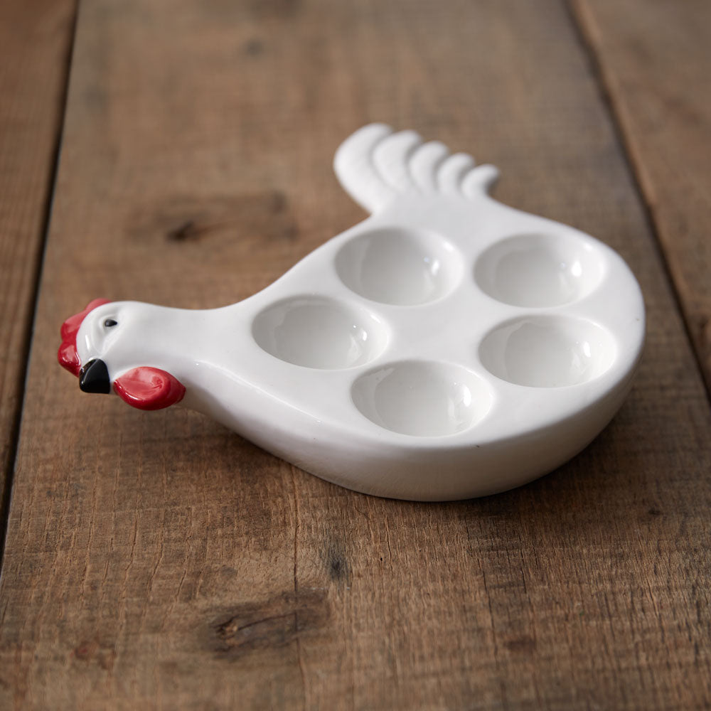 Rooster Deviled Egg Platter - Bombay Mercantile