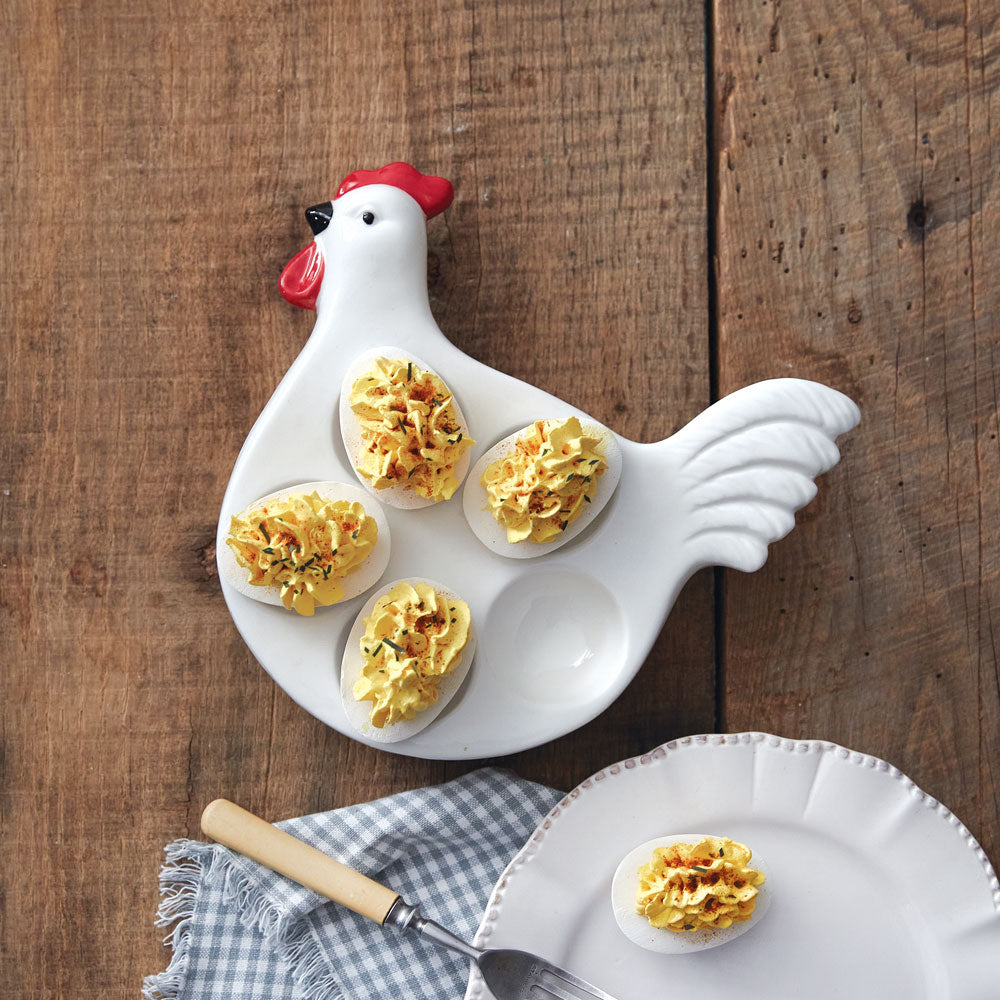 Rooster Deviled Egg Platter - Bombay Mercantile