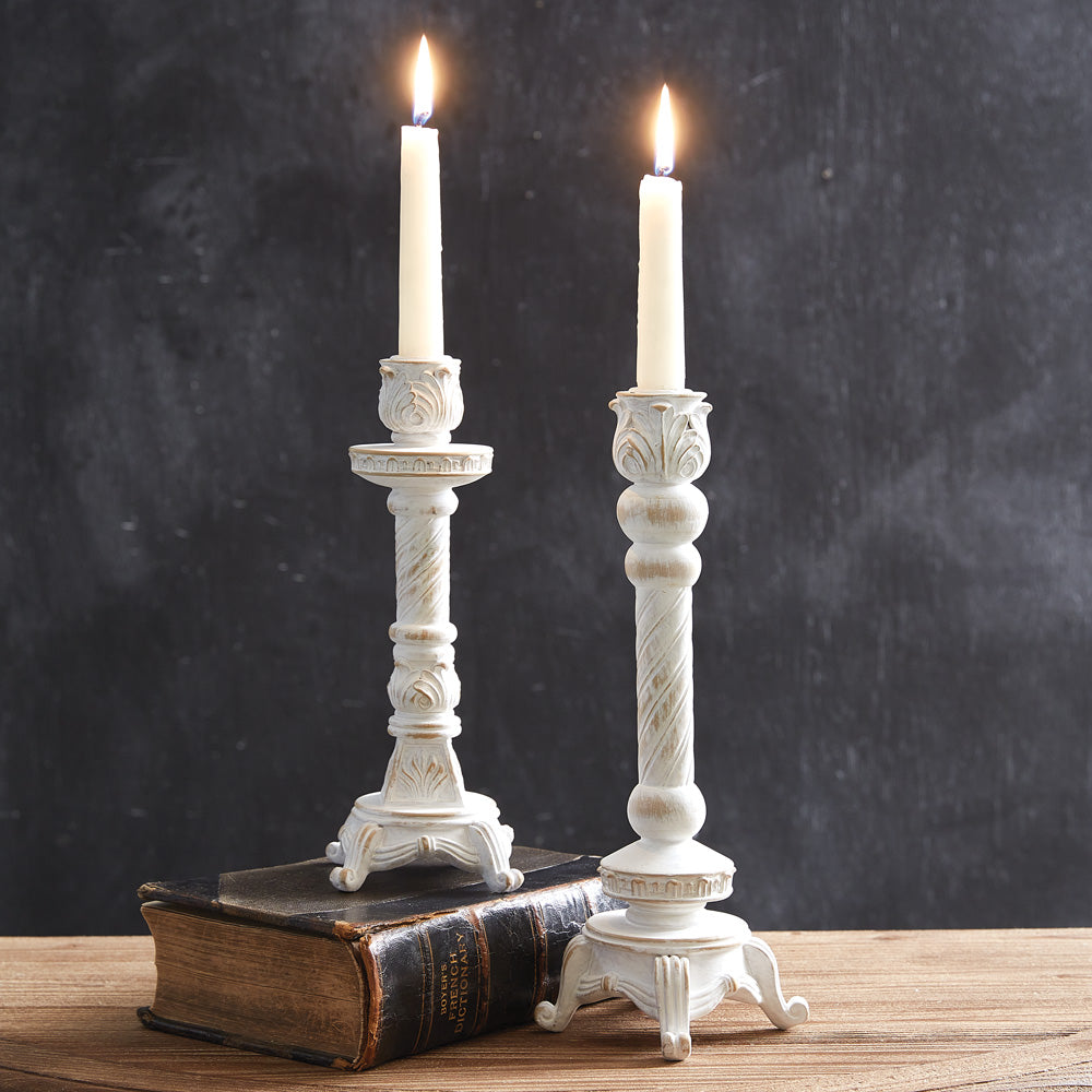 Set of Two Balmoral Taper Candle Holders - Bombay Mercantile