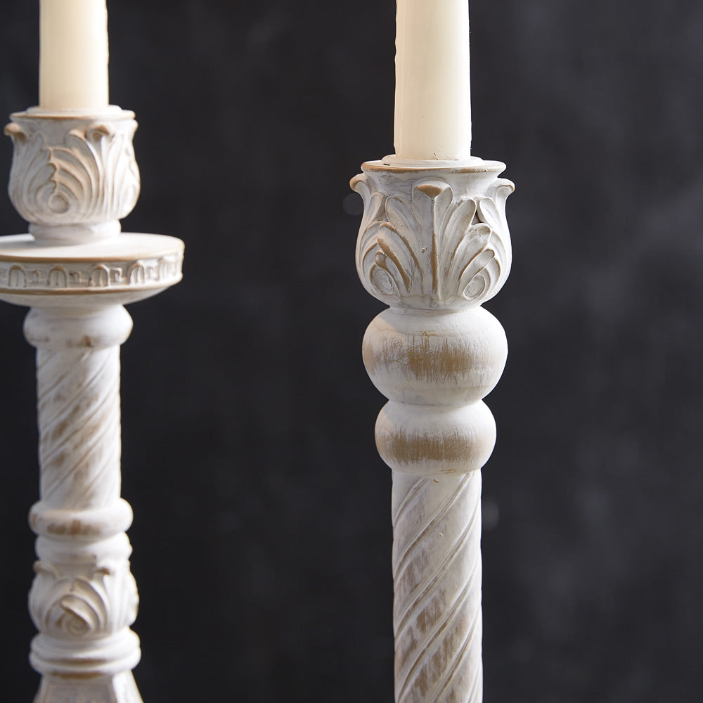 Set of Two Balmoral Taper Candle Holders - Bombay Mercantile
