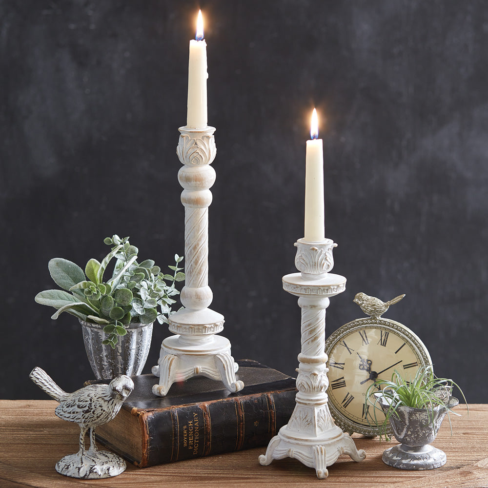 Set of Two Balmoral Taper Candle Holders - Bombay Mercantile