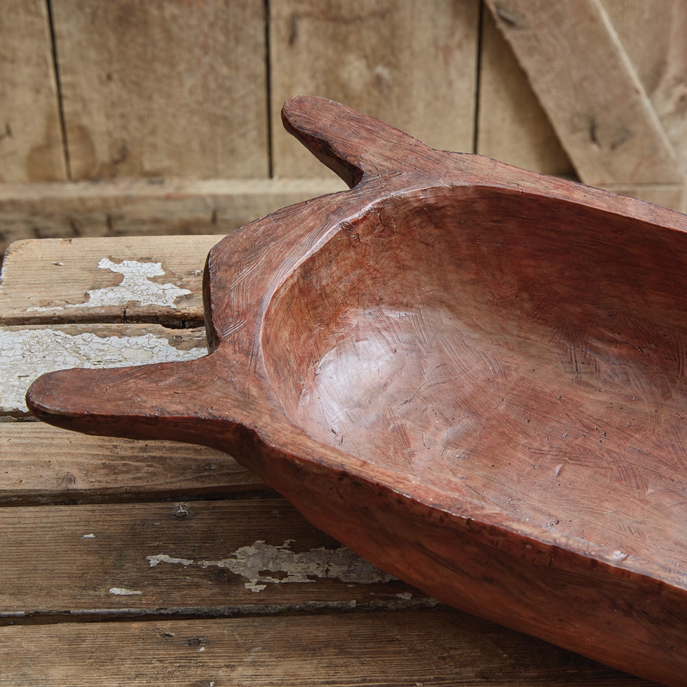 Primitive Trencher Bowl with Handles - Bombay Mercantile