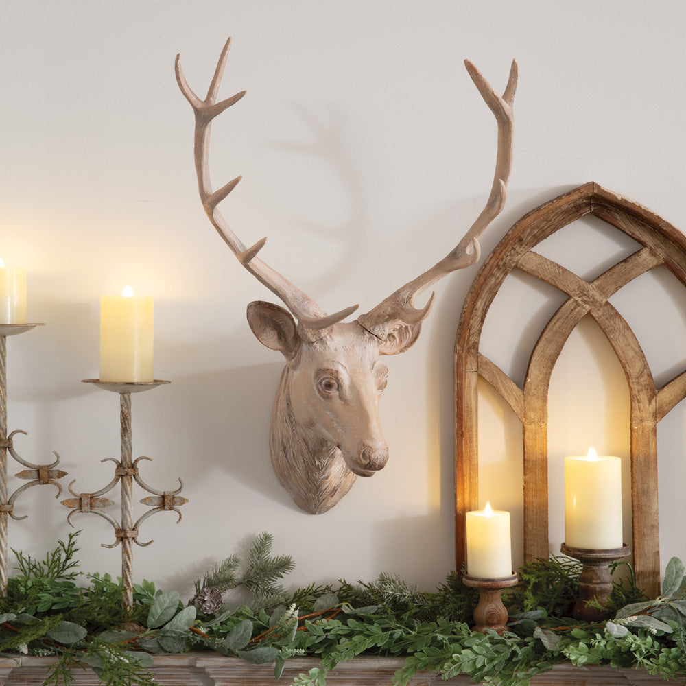 Resin Deer Head Mount - Bombay Mercantile