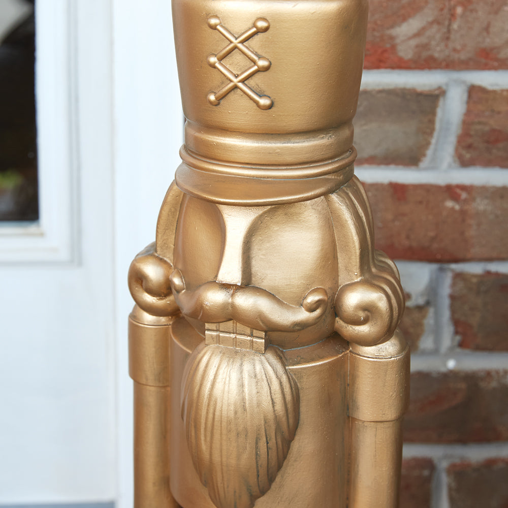 Gilded Nutcracker Statue - Bombay Mercantile