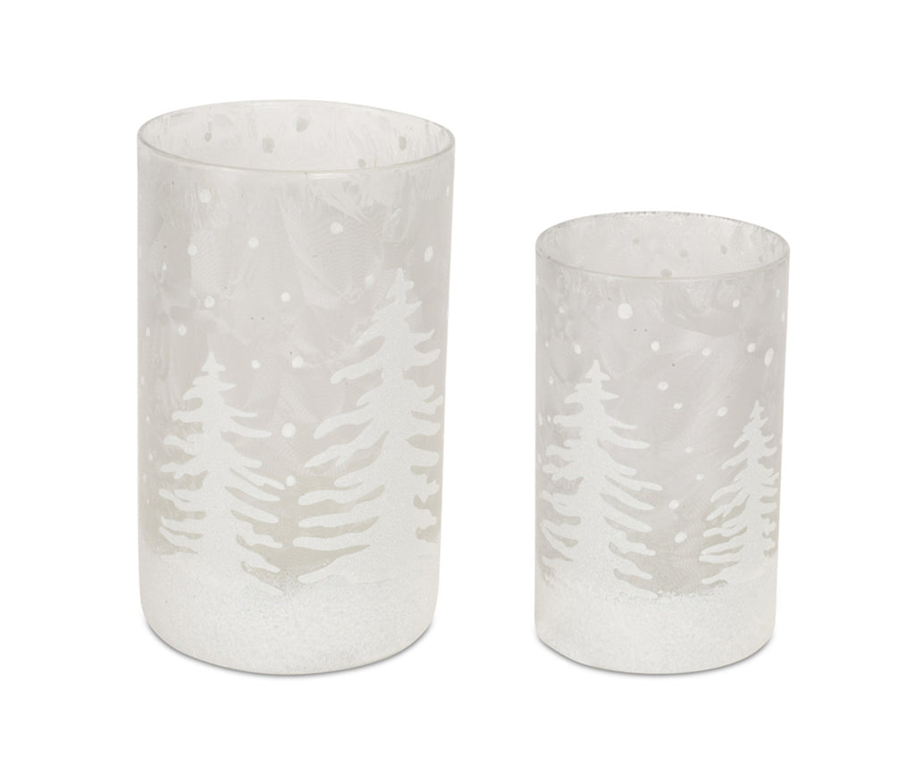 Set of 4, Christmas tree candle holder - Bombay Mercantile