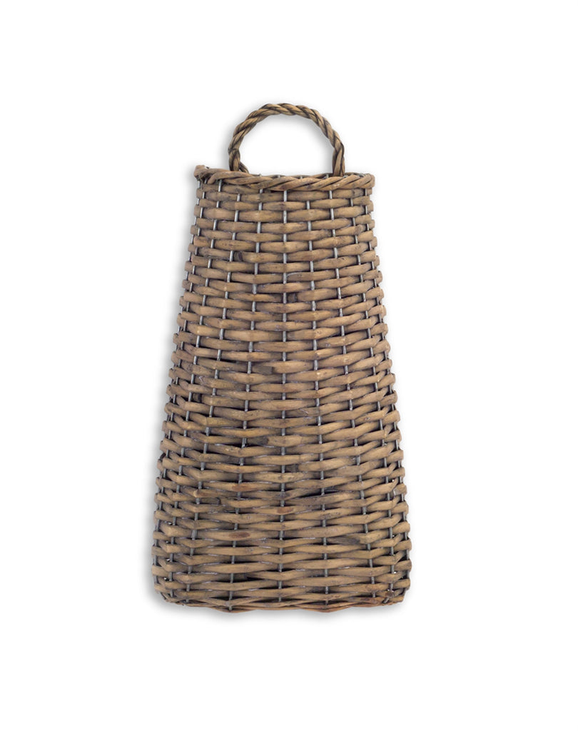 Set of 6 Willow wall Basket, Large - Bombay Mercantile