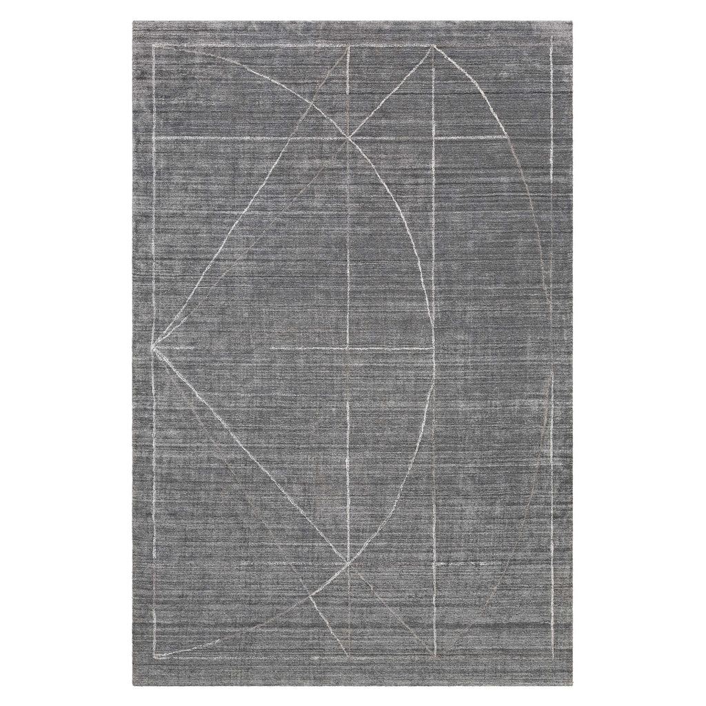 Costilla Modern White 6 X 9 Rug - Bombay Mercantile