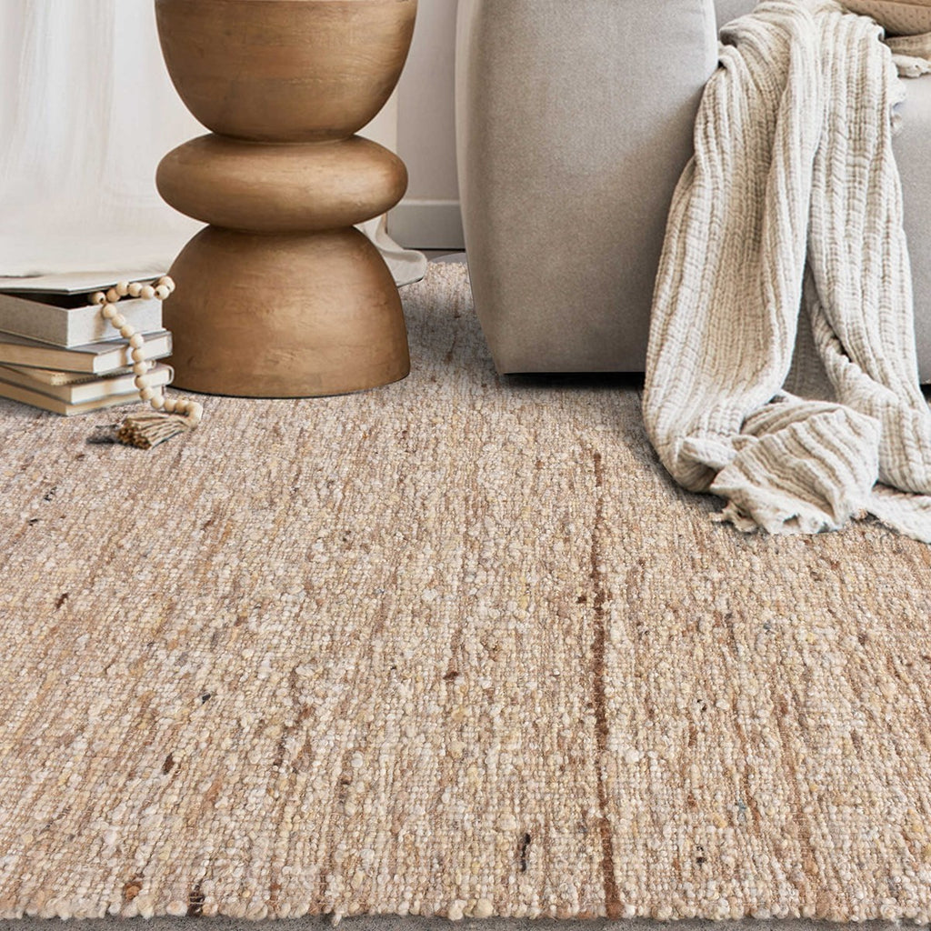 Rafael Ivory Wool 9 X 12 Rug - Bombay Mercantile