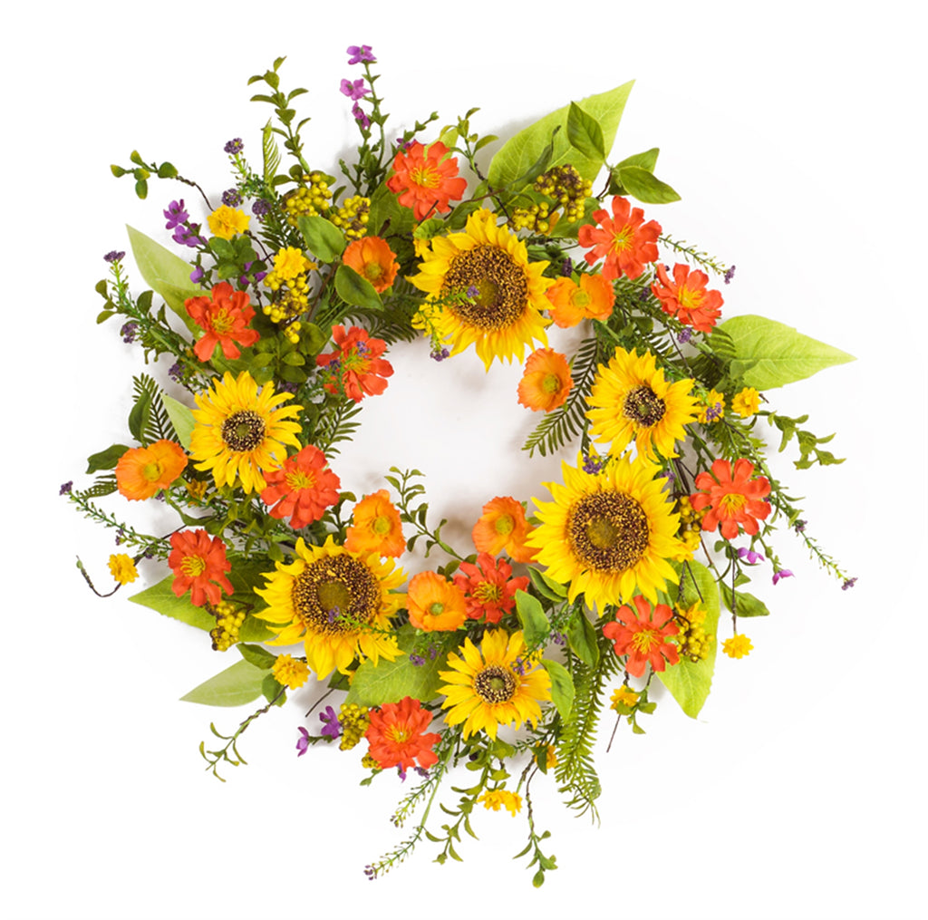 Sunflower Wreath - Bombay Mercantile