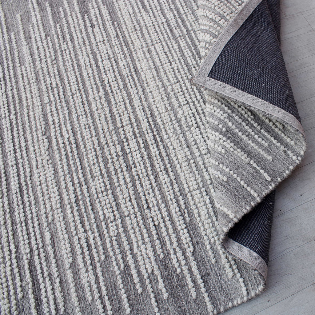 Salida Gray Wool 8 X 10 Rug - Bombay Mercantile