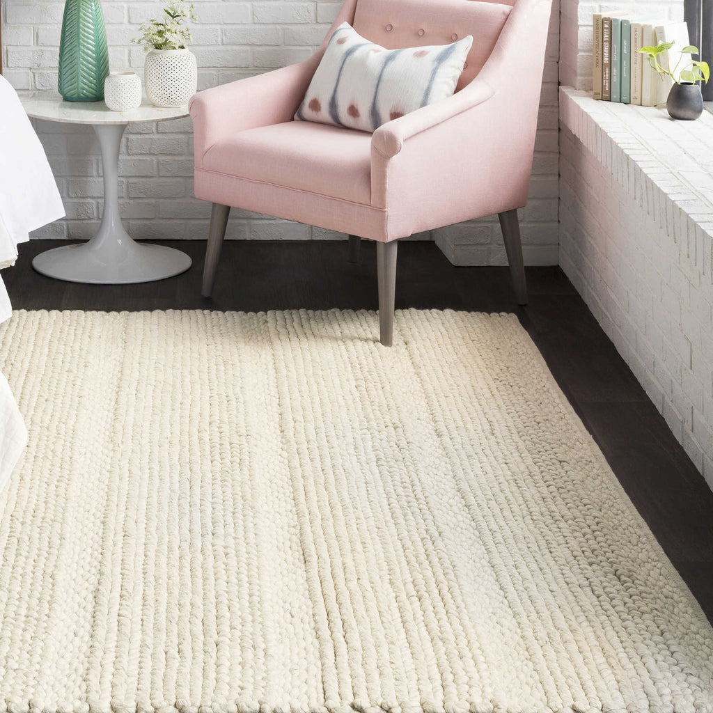 Clifton Ivory Hand Woven 9 X 13 Rug - Bombay Mercantile