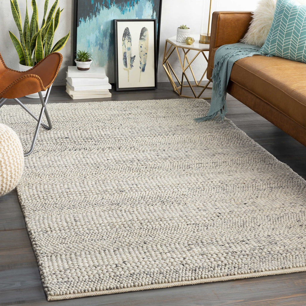 Clifton Gray Hand Woven 9 X 13 Rug - Bombay Mercantile