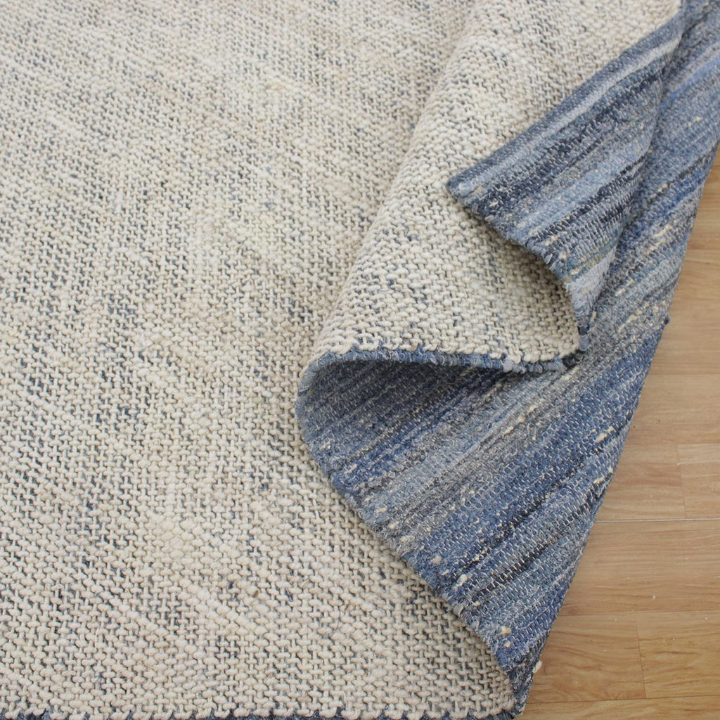 Hayden Ivory-Denim 8 X 10 Rug - Bombay Mercantile